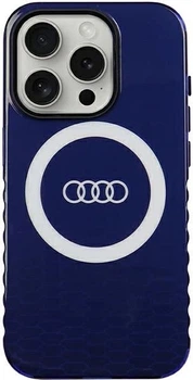 Etui Audi IML Big Logo MagSafe do Apple iPhone 15 Pro Navy Blue (AU-IMLMIP15P-Q5/D2-BE)