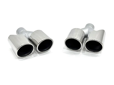 Насадки на вихлопні труби стиль M5 BMW 5 Series F10 / F11 2010-2017 хром для BMW 5 series F10 F11 2010-2016 (9316)
