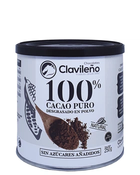 Какао шоколад Clavileno 100% (знежирений) 250 г Ж/Б (55341)