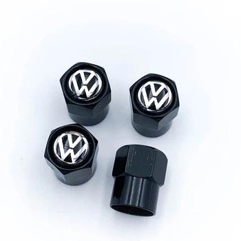 Захисні ковпачки на ніпеля VW Volkswagen (Фольцваген) CountryMan 4 шт Чорні