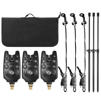 Набор сигнализаторов поклевки со свингерами и рогачами (3+3+3) в