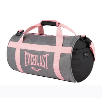 Спортивна сумка в зал Everlast сіра з кораловим для тренувань mma ufc невеличка