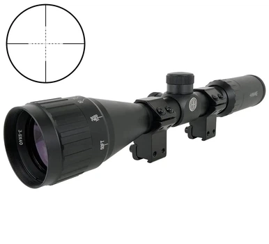 Прицел Hawke Fast Mount 3-9x40 AO Mil Dot + кольца ласточкин хвост на 11 мм