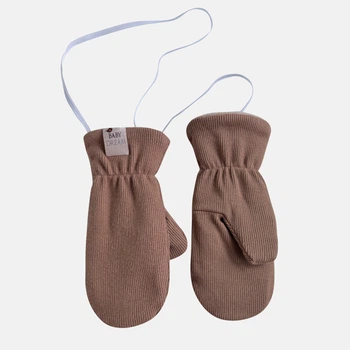 Дитячі зимові рукавиці Babydream rykp15 92-104 см Коричневі (ROZ6501022517)