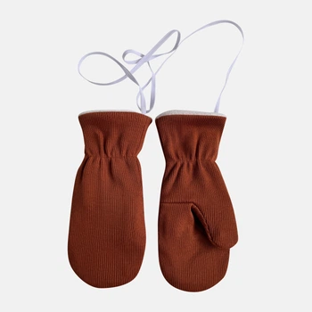 Детские зимние варежки Babydream rykp12 80-92 см Кирпичные (ROZ6501022542)