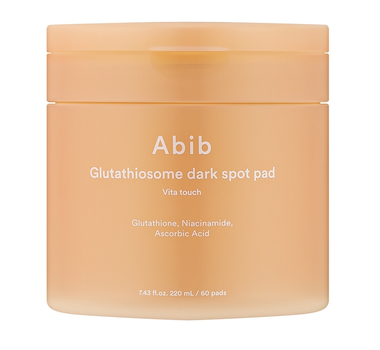 Зволожувальні та освітлювальні пади для обличчя Abib Glutathiosome Dark Spot Pad Vita Touch, 60 шт