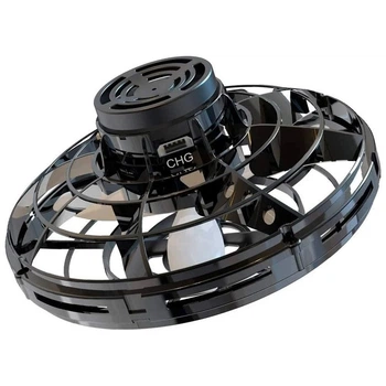 Летающий электрический спинер Fly Spinner со светодиодной подсветкой черный