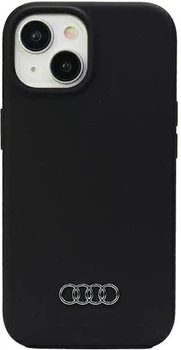 Etui Audi Silicone Case do Apple iPhone 15 Plus/14 Plus Black (AU-LSRIP15M-Q3/D1-BK)
