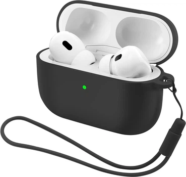 Чехол ArmorStandart Silicone Case with straps для Apple Airpods Pro 3 Black (ARM88291)