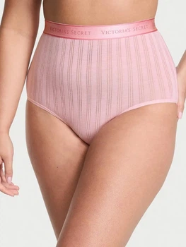 Трусики сліпи жіночі Victoria's Secret Modal Logo Cotton Modern Brief 27109508 XS Рожеві (34312955164577)