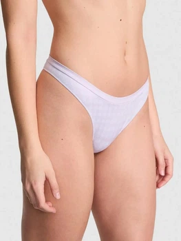 Трусики танга жіночі Victoria's Secret Seamless High Leg Thong 27008824 XS Фіолетові (34312955164458)