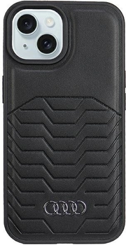 Etui Audi Synthetic Leather MagSafe do Apple iPhone 15 Plus/14 Plus Black (AU-TPUPCMIP15M-GT/D3-BK)