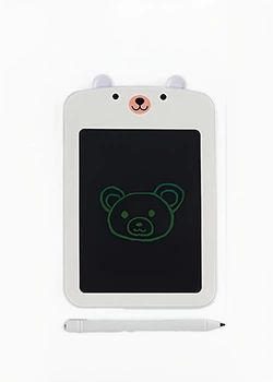Планшет для рисования C 68205 "Животное" LCD дисплей стилус цветной экран 9.5х12.5 см в коробке 16 см × 1 см × 25 см белый