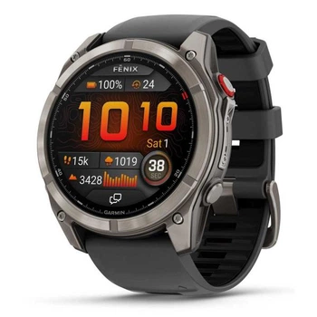 Смарт-годинник Garmin Fenix 8 Pro 51 mm AMOLED Titanium with Graphite/Black Silicone Band