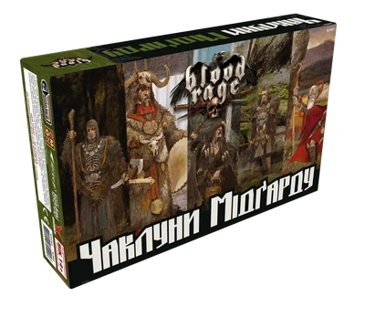 Настільна гра Лють крові. Чаклуни Мідґарду (Blood Rage: Mystics of Midgard) (доповнення)