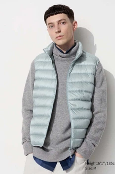 Жилет Uniqlo 48(M) Світло-сірий (123664)