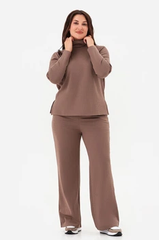 Комплект: свитер и брюки Garne 50/52(2XL/3XL) Коричневый (126287)