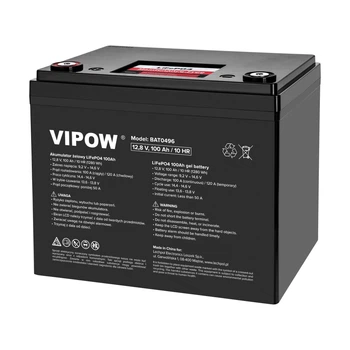 Акумулятор Vipow LiFePO4 100Ah 12,8v з BMS (BAT0496)