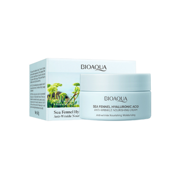 Крем для лица с экстрактом фенхеля 98% и гиалуроновой кислотой от морщин, BIOAQUA