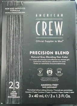 Система маскування сивого волосся рівень 2-3 American Crew Precision Blend Dark 3x40 мл