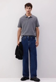Чоловічі широкі джинси Baggy H&M (58704) W30 L32 Темно-сині