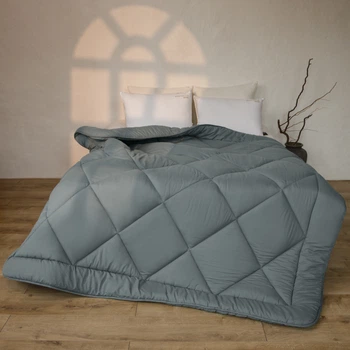 Одеяло антиаллергенное MirSon №9006 Eco Light Gray Tencel (MODAL) 140x205 см супер теплое (2200005995167)