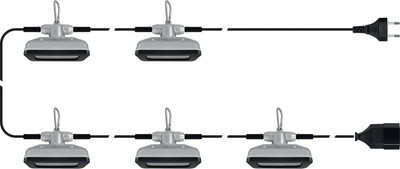 Набір прожекторів STHOR 600 лм 15.4 м 5 шт. 82861 (5906083089879)