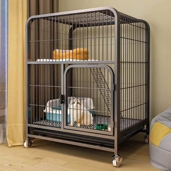 Металева клітина для домашніх тварин 71 x 55 x 75 см з колесами та піддоном