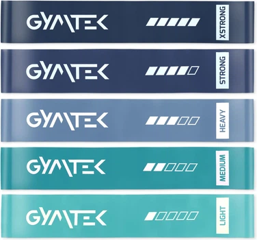 Набор резинок для фитнеса Gymtek 0,5-30кг синий