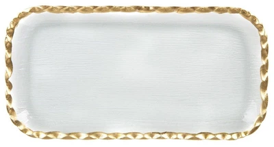 Блюдо Homla Elsoy із золотою окантовкою 49 x 19 см (5904183868653)