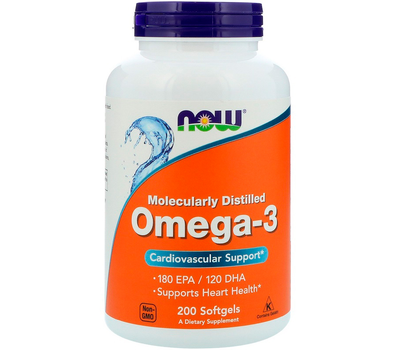 Жирні кислоти Now Foods Omega-3 1000 mg 200 caps