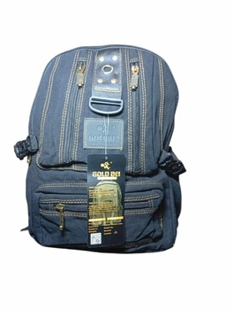 Рюкзак чоловічий чорний GoldBe 42×27×13 см об'єм 15 л середній