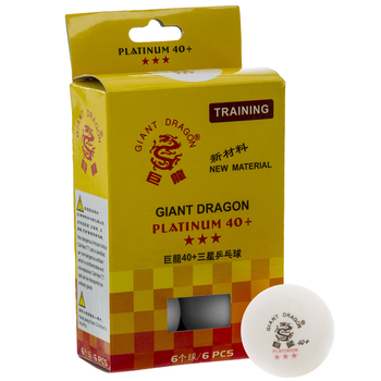 Набор мячей для настольного тенниса GIANT DRAGON PLATINUM 40+ 3star MT 6560 6шт
