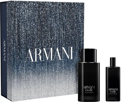 Набір для чоловіків Giorgio Armani Code Pour Homme Парфумована вода 75 мл + Мініатюра Парфумована вода 15 мл (3614274749779)