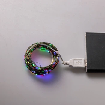 Гирлянда Роса USB 200 LED 20 м зеленый/разноцветный GarlandoPro USB200L20MGML