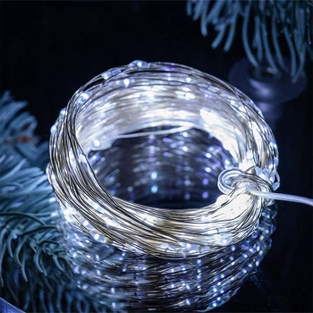 Гирлянда Роса USB 200 LED 20 м холодный белый GarlandoPro USB200L20MWW