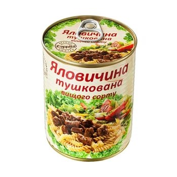 Яловичина L'appetit тушкована вищого сорту 340 г