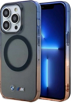 Панель BMW Gradient Bumper MagSafe для Apple iPhone 15 Pro Max Gray (BMHMP15XHTGE)
