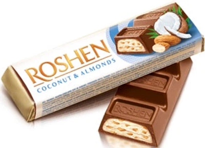 Батончик Roshen Coconut & Almonds