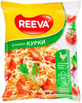 Локшина швидкого приготування Reeva зі смаком курки 85г