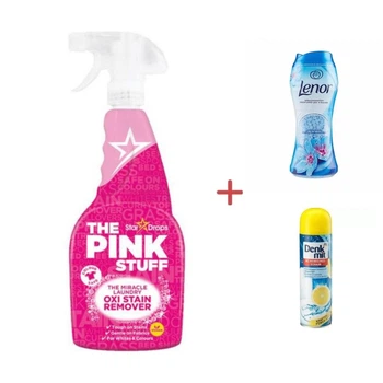 Спрей плямовивідник Pink Stuff Oxi 500мл + Гранули та Піна