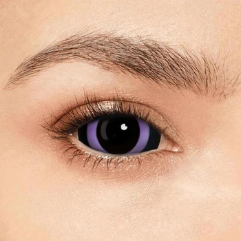 Фиолетовые склеральные линзы на весь глаз - Хоррор фиолет 2шт. от ELITE Lens