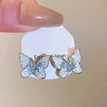 Сережки гвоздики "Butterfly Dream", срібло