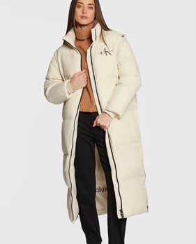 Пуховик Calvin Klein S бежевый