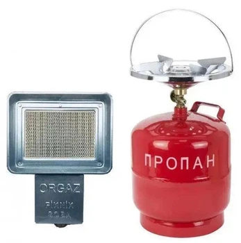 Комплект Газовий обігрівач Nurgaz NG-309 1.5 кВт та Балон 8л