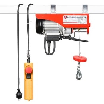 Лебедка электрическая, 230 В, 0,5 кВт, 125/250 кг, трос: 3,0 мм × 12 м INTERTOOL GT1481