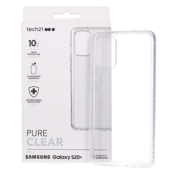 Фирменный противоударный чехол tech21 Pure Clear SM для Samsung Galaxy S20 Plus SM-G985