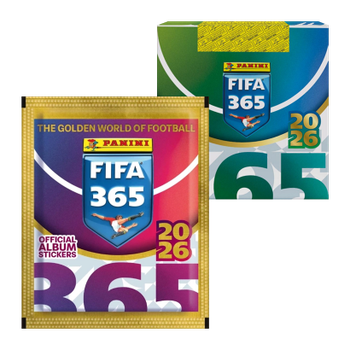 Набор Наклейки 50шт FIFA 365 2026 5шт Наліпок в Пакетику Panini