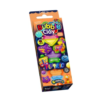 Набор для креативного творчества "BUBBLE CLAY "FLUORIC" BBC-FL-6-01U Укр 4556387