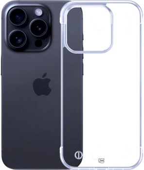 Etui plecki 3MK Just20g Clear Case do Apple iPhone 15 Pro Max Clear (5903108609463)